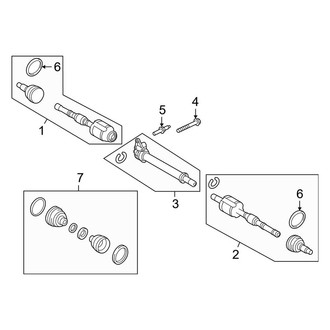 Ford OE - Front Suspension - Drive Axles (3.5L / 3.7L)