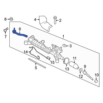 Ford OE - Inner Steering Tie Rod End