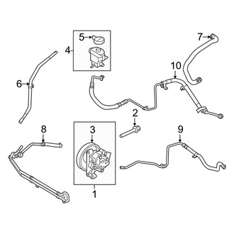 Ford OE - Steering Gear & Linkage - Pump & Hoses (2.0L)