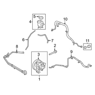 Ford OE - Steering Gear & Linkage - Pump & Hoses (From 11/8/10 to 4/15/11)