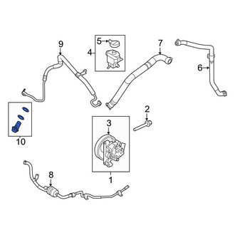 Ford OE - Power Steering Pressure Line Bolt