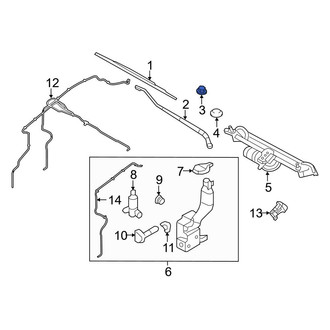 Ford OE - Wiper Arm Nut