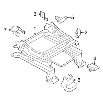 Ford OE - Seats & Tracks - Tracks & Components (Manual Seat, Passenger Side)