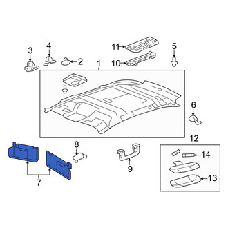Ford OE - Right Sun Visor