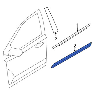 Ford OE - Rear Right Lower Door Molding