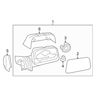 Ford OE - Front Door - Outside Mirrors (From 02/28/2011, W/O Blind Spot Monitor)
