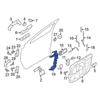 Ford OE - Front Left Door Latch Reinforcement