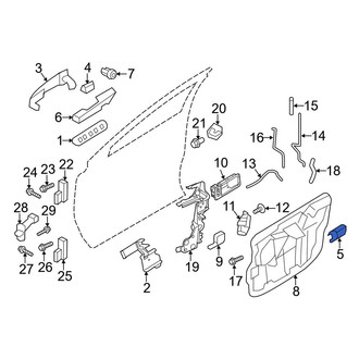 Ford OE - Front Left Outer Exterior Door Handle Cover