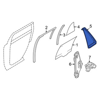 Ford OE - Rear Right Quarter Glass Seal