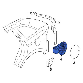 Ford OE - Rear Fuel Filler Housing
