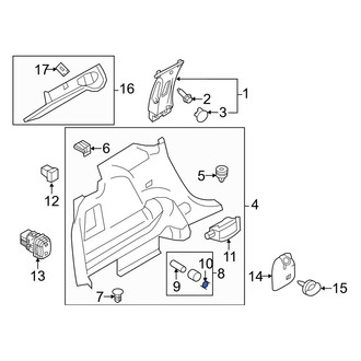 Ford OE - Rear Right 12 Volt Accessory Power Outlet Cover