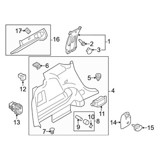 Ford OE - Quarter Panel - Interior Trim (Left Side)