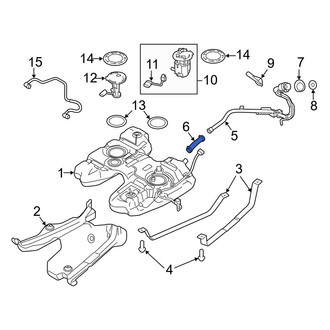 Ford OE - Fuel Filler Hose