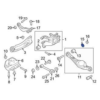 Ford OE - Rear Alignment Camber Adjusting Eccentric