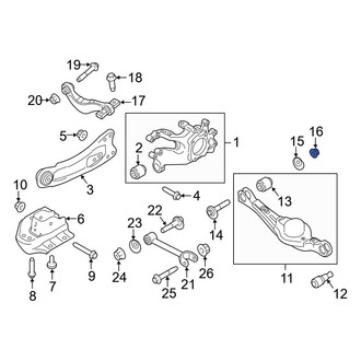 Ford OE - Lateral Arm Nut
