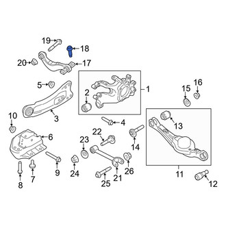 Ford OE - Upper Suspension Control Arm Bolt