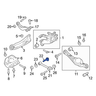 Ford OE - Rear Alignment Camber Adjusting Eccentric Bolt