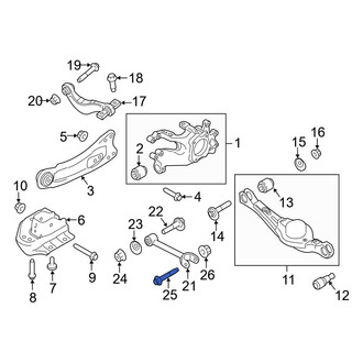 Ford OE - Rear Alignment Camber Adjusting Eccentric Bolt