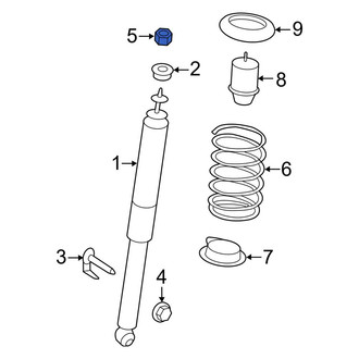 Ford OE - Suspension Shock Absorber Mount Nut