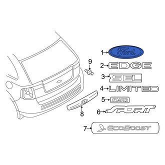 Ford OE - Rear Deck Lid Emblem