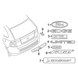 Ford OE - Lift Gate - Exterior Trim