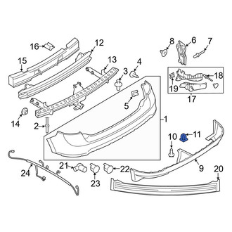 Ford OE - License Plate Bracket Nut