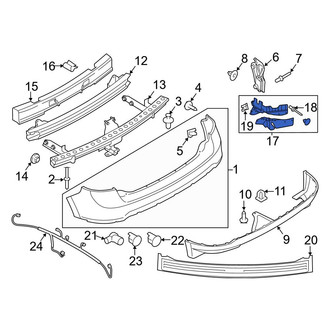 Ford OE - Rear Left Bumper Splash Shield