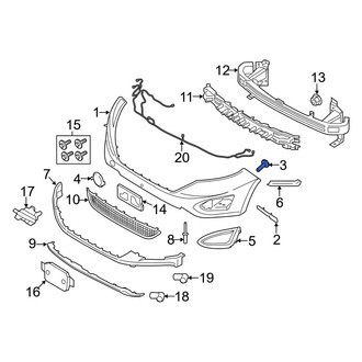 Ford OE - Bumper Cover Bolt