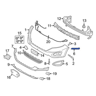 Ford OE - Front Left Bumper Trim