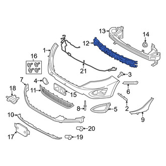 Ford OE - Front Bumper Impact Absorber