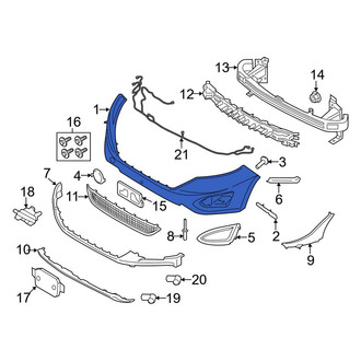 Ford OE - Front Upper Bumper Cover