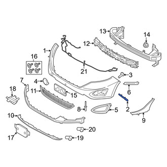 Ford OE - Right Bumper Cover Bracket