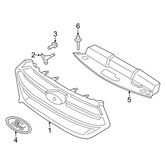 Ford OE - Front Bumper & Grille - Grille & Components (With Aero Package), (SE / SEL)