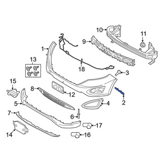 Ford OE - Left Bumper Cover Bracket