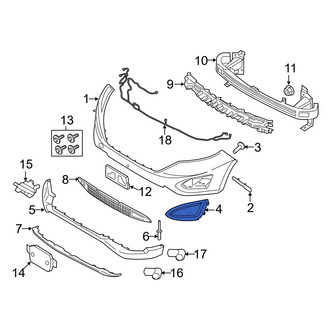 Ford OE - Front Left Fog Light Trim