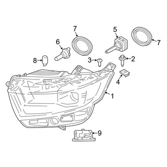 Ford OE - Front Lamps - Headlamp Components (HID)