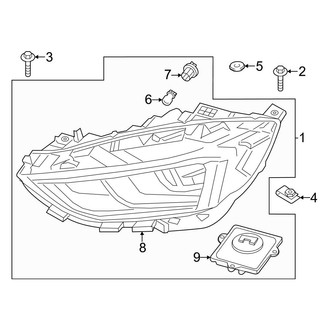 Ford OE - Front Lamps - Headlamp Components (LED)