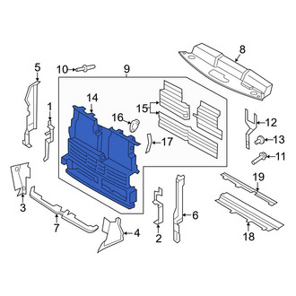 Ford OE - Front Radiator Shutter Assembly