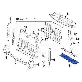 Ford OE - Front Lower Radiator Support Air Deflector