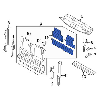 Ford OE - Front Forward Radiator Support Air Deflector