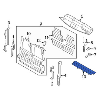 Ford OE - Front Lower Radiator Support Air Deflector