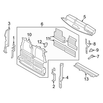 Ford OE - Radiator Support - Air Deflector