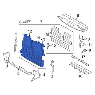 Ford OE - Front Radiator Shutter Assembly