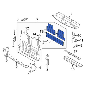 Ford OE - Front Forward Radiator Support Air Deflector