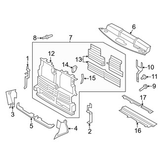 Ford OE - Radiator Support - Air Deflector (3.5L)