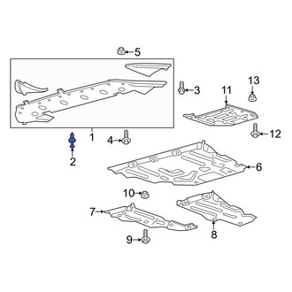 Ford OE - Radiator Support Air Deflector Clip