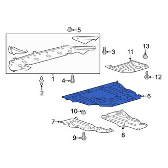 Ford OE - Front Center Radiator Support Splash Shield