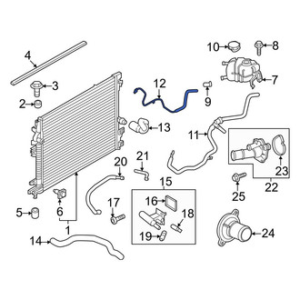 Ford OE - Engine Coolant Overflow Hose