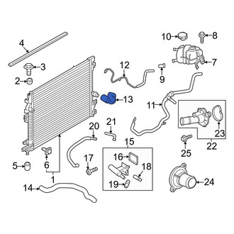 Ford OE - Lower Radiator Coolant Hose
