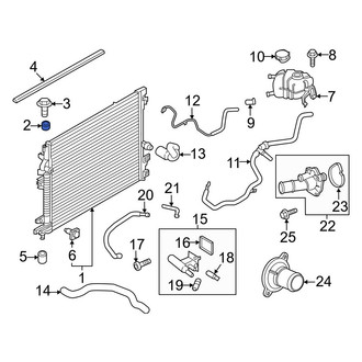 Ford OE - Upper Radiator Insulator